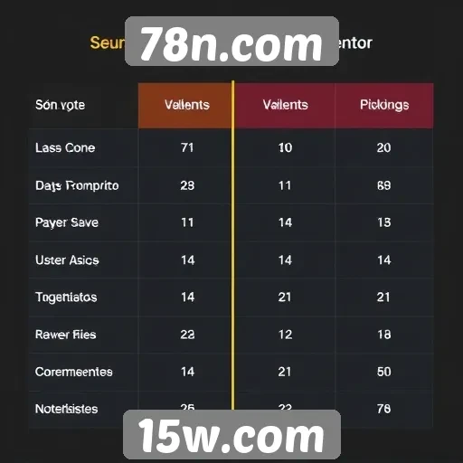 Comparativo entre 78n.com e concorrentes do setor